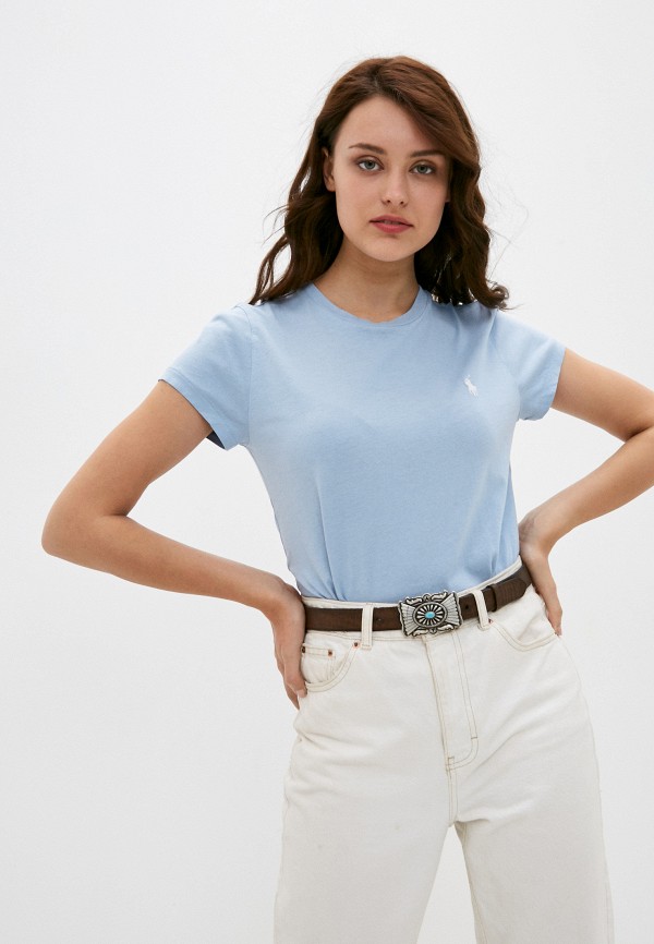 

Футболка Polo Ralph Lauren, Голубой, Polo Ralph Lauren PO006EWJRJC5