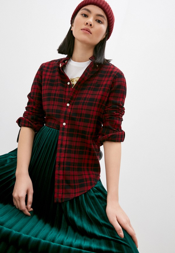 

Рубашка Polo Ralph Lauren, Бордовый, Polo Ralph Lauren PO006EWLSXB0