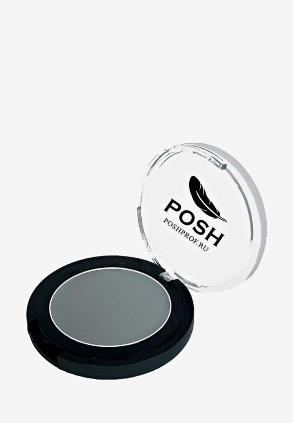 

Тени для век Posh, Серый, №3 Монохромные Мелкодисперсные высокопигментированные Влагостойкие "Шиншилловый" 3,5