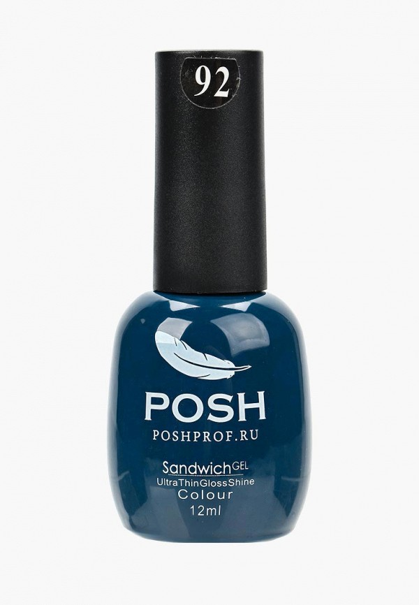 

Гель-лак для ногтей Posh, на 25 дней Тон 92 Время вперед, Синий