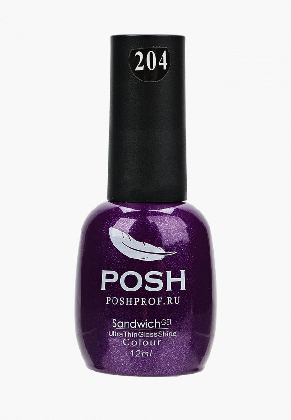 

Гель-лак для ногтей Posh, на 25 дней Северное сияние Тон 204, Фиолетовый