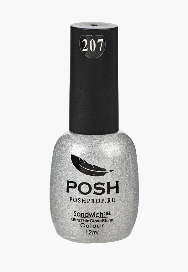 

Гель-лак для ногтей Posh, на 25 дней Северное сияние Тон 207, Серебряный