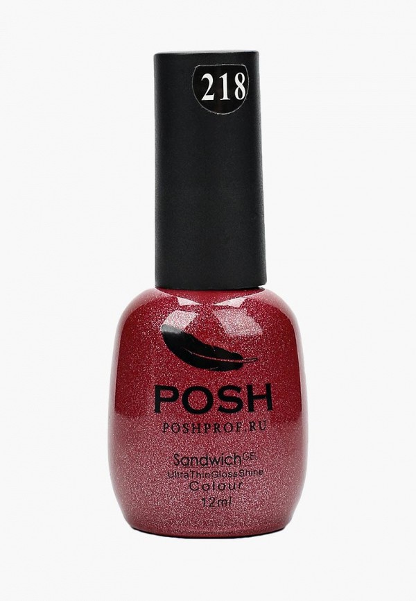 

Гель-лак для ногтей Posh, на 25 дней Северное сияние Тон 218, Бордовый