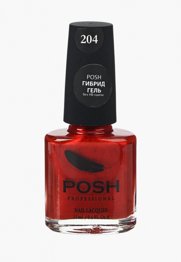

Гель-лак для ногтей Posh, Красный, Гибрид без УФ лампы Тон 204 суши маки