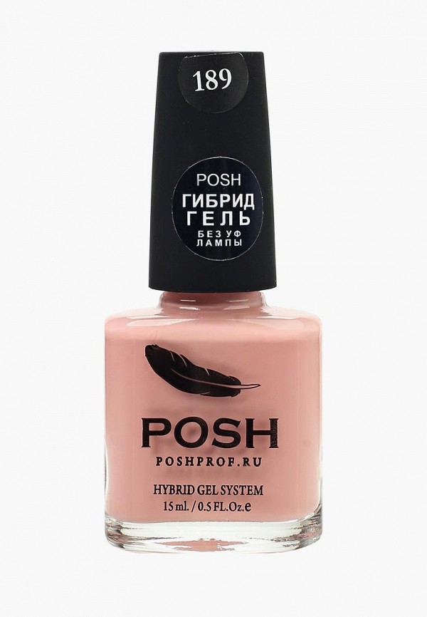 

Гель-лак для ногтей Posh, Розовый, Гибрид без УФ лампы Тон 189 Кружевные соблазны