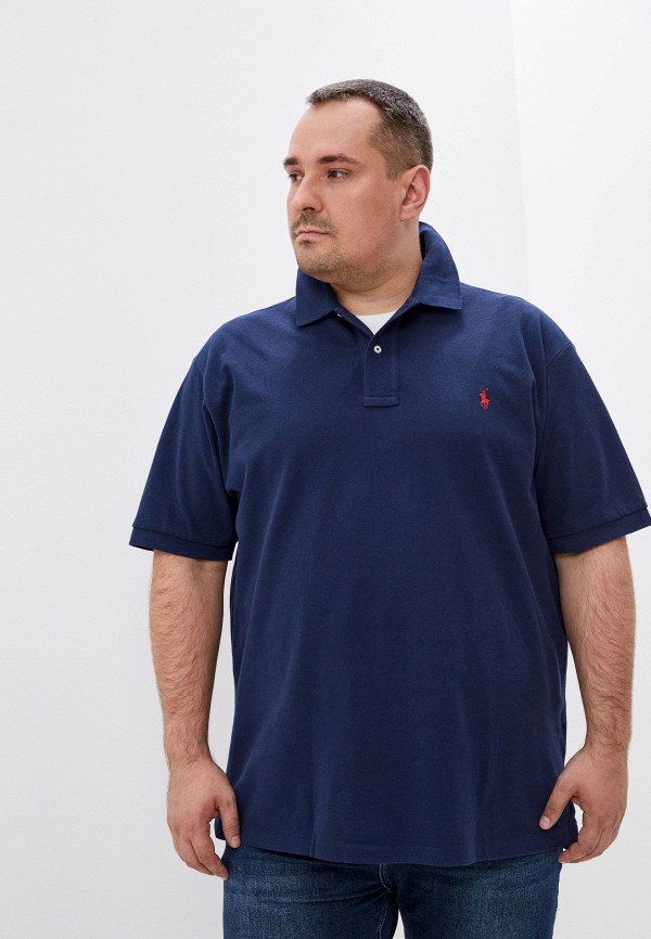 

Поло Polo Ralph Lauren Big & Tall, Синий, Polo Ralph Lauren Big & Tall PO022EMHUAQ5