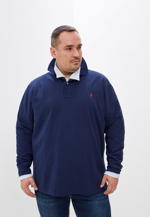 

Поло Polo Ralph Lauren Big & Tall, Синий, Polo Ralph Lauren Big & Tall PO022EMKRIX0