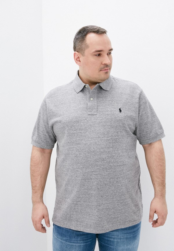

Поло Polo Ralph Lauren Big & Tall, Серый