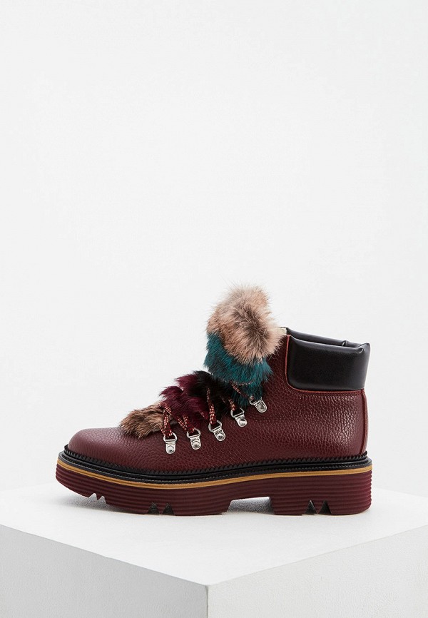 

Ботинки Pollini, Бордовый