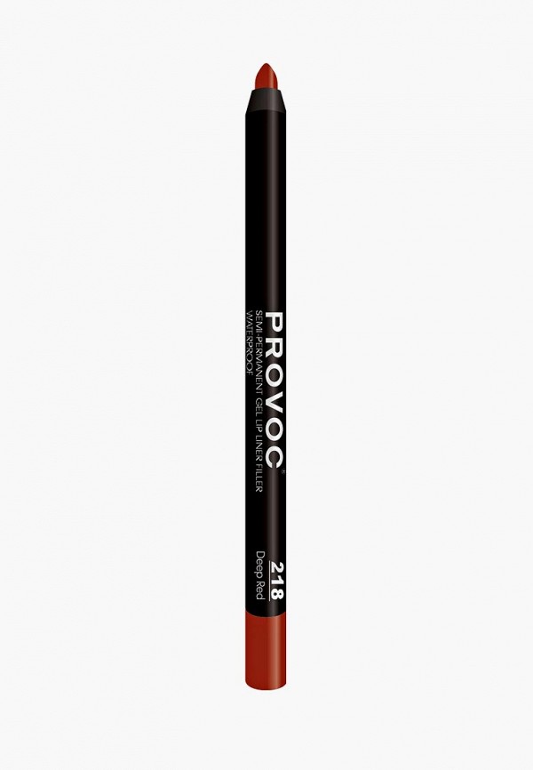 

Карандаш для губ Provoc, Красный, Gel Lip Liner 218 Deep Red коричнево-красный