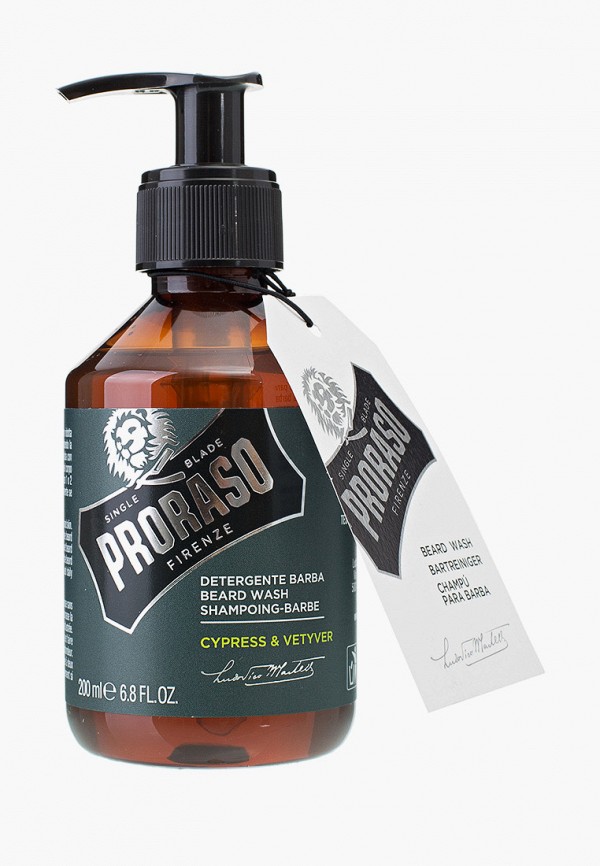 

Шампунь Proraso, Прозрачный, CYPRESS & VETYVER 200 мл