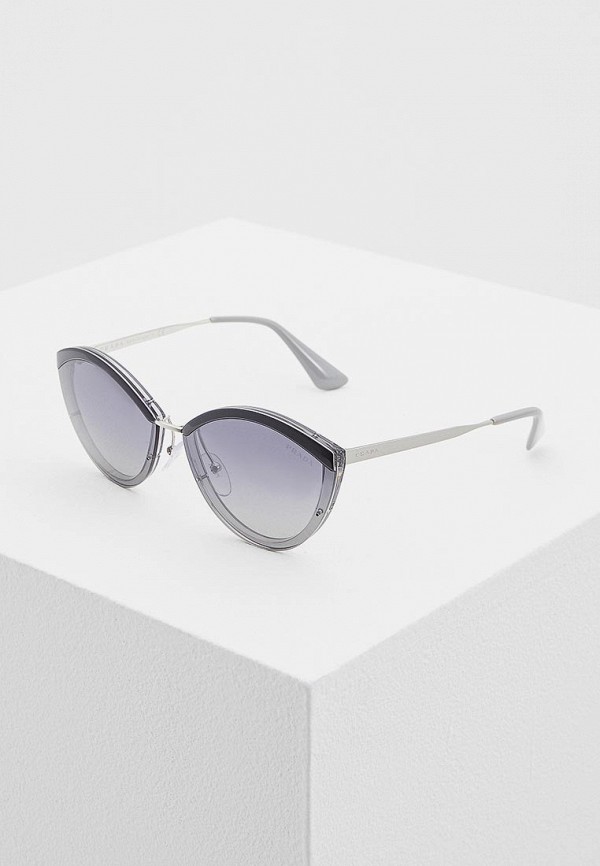 

Очки солнцезащитные Prada, Серый, PR 07US KI53A0