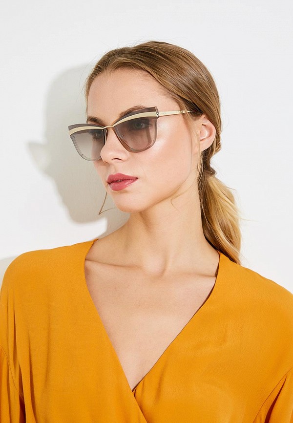 

Очки солнцезащитные Prada, Бежевый, PR 12US KNG4O0