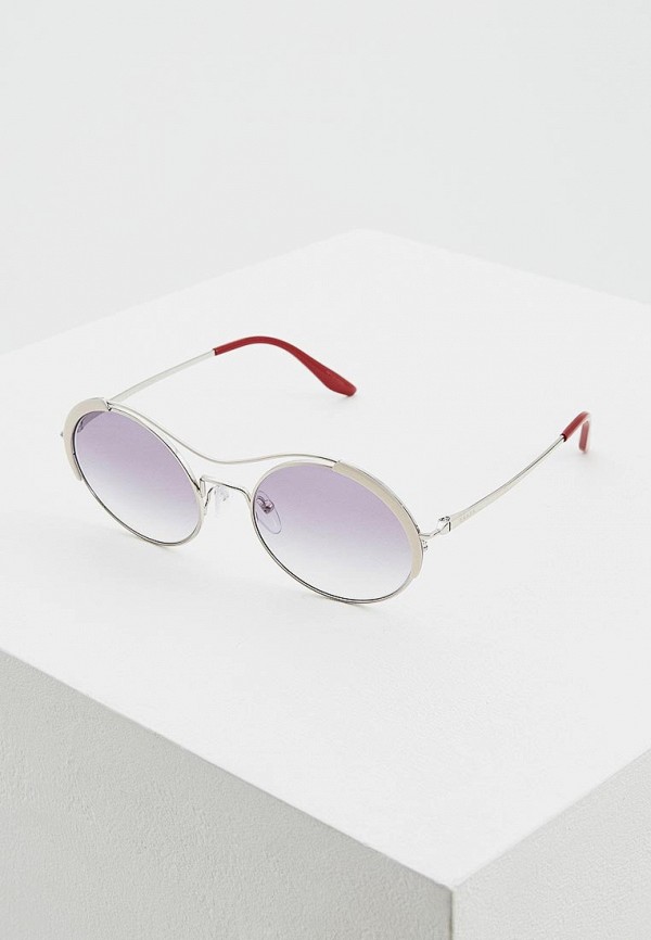 

Очки солнцезащитные Prada, Серебряный, PR 55VS 406409