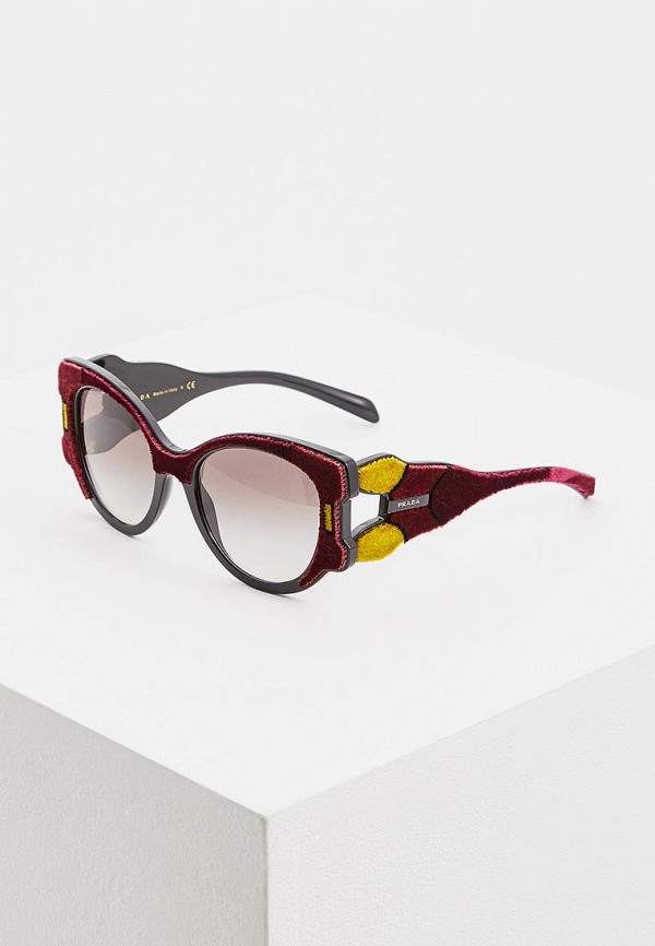 

Очки солнцезащитные Prada, Бордовый, PR 10US I7Y0A7
