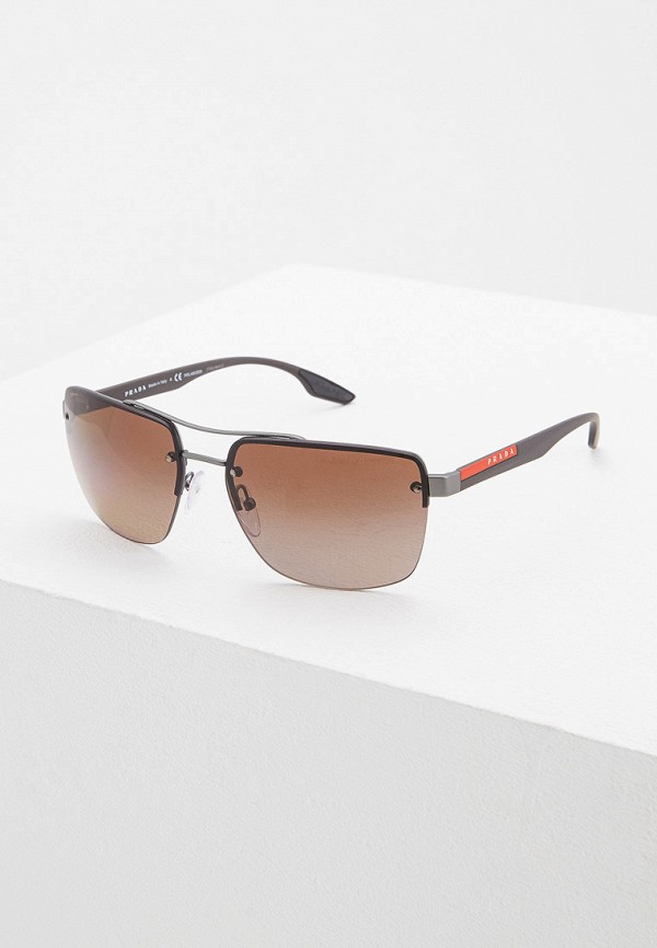 

Очки солнцезащитные Prada Linea Rossa, Серый, PS 60US DG1724