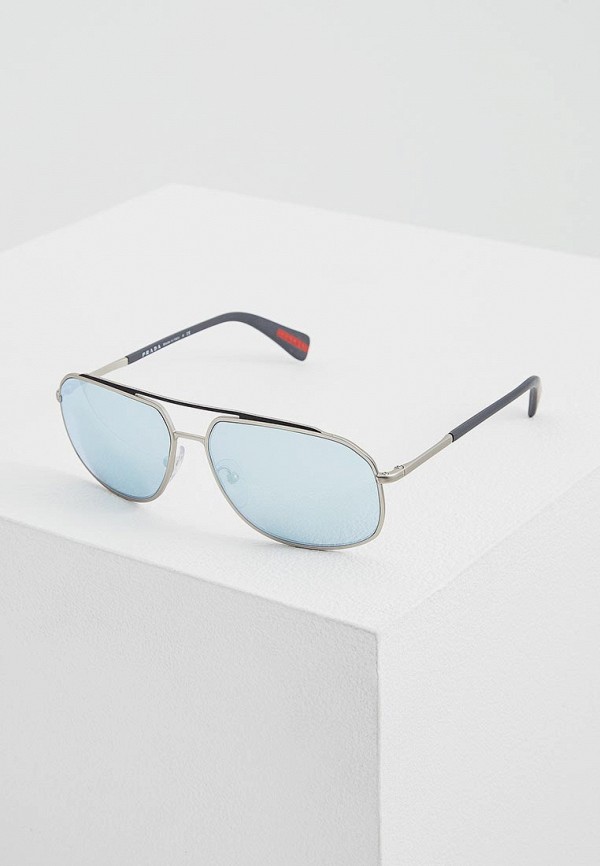 

Очки солнцезащитные Prada Linea Rossa, PS 56RS QFP5Q0, Серебряный