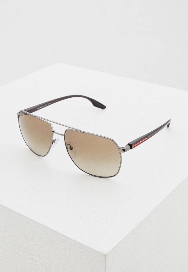 

Очки солнцезащитные Prada Linea Rossa, Коричневый, PS 55VS 5AV1X1