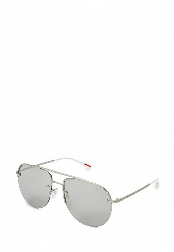 

Очки солнцезащитные Prada Linea Rossa, Серебряный, PS 53SS QFP2B0