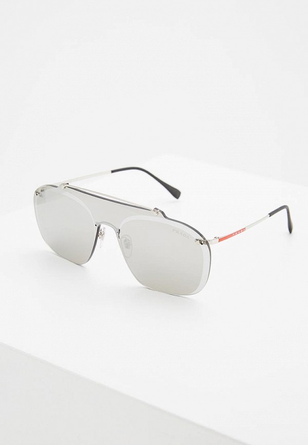 

Очки солнцезащитные Prada Linea Rossa, Серебряный, PS 51TS 1BC125