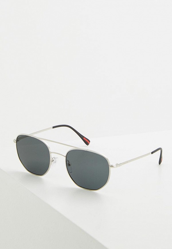

Очки солнцезащитные Prada Linea Rossa, PS 56SS 1BC5S0, Серебряный