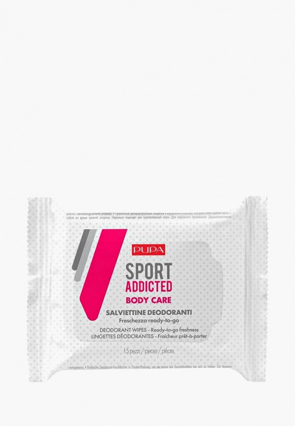 

Влажные салфетки Pupa, Дезодорирующие SPORT ADDICTED DEODORANT WIPES, Белый