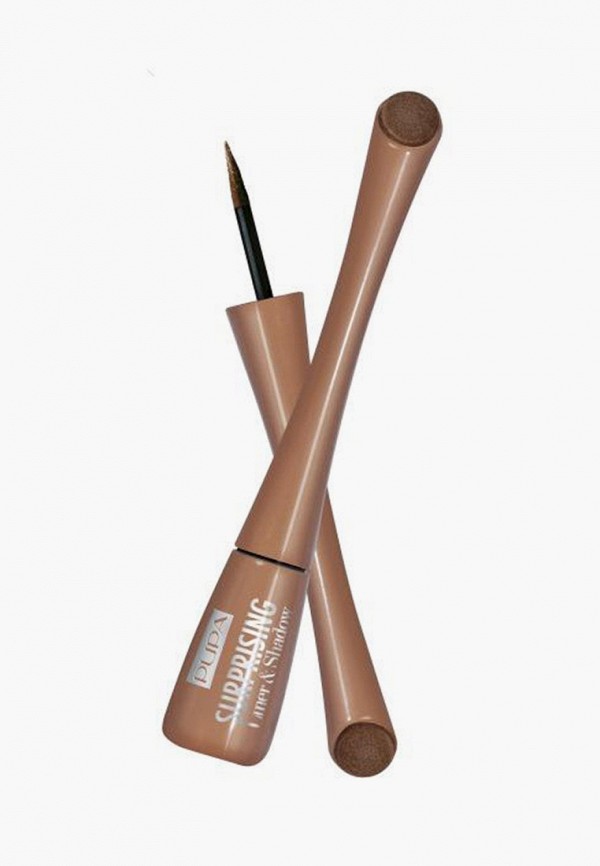 

Подводка для глаз Pupa, 2 в 1 SURPRISING LINER&SHADOW, Коричневый