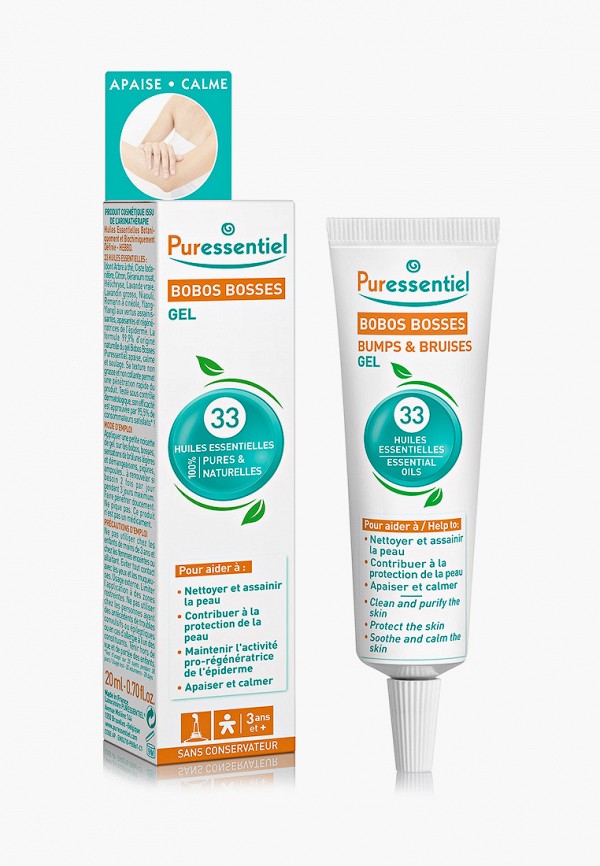 

Гель для тела Puressentiel, Разноцветный, ШИШКИ И СИНЯКИ ГЕЛЬ 33 эфирных масла, 20 мл