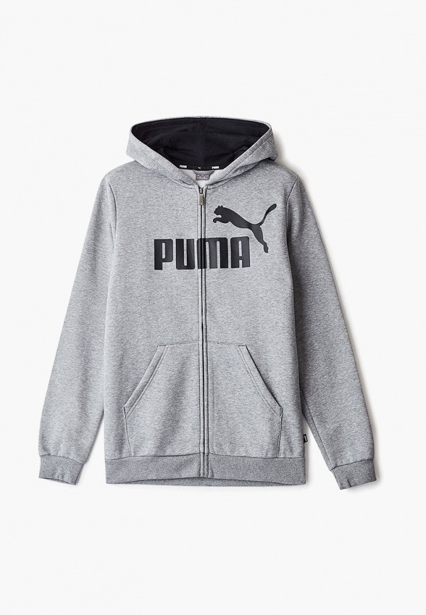 

Толстовка PUMA, ESS Logo Hooded Jacket FL B, Серый