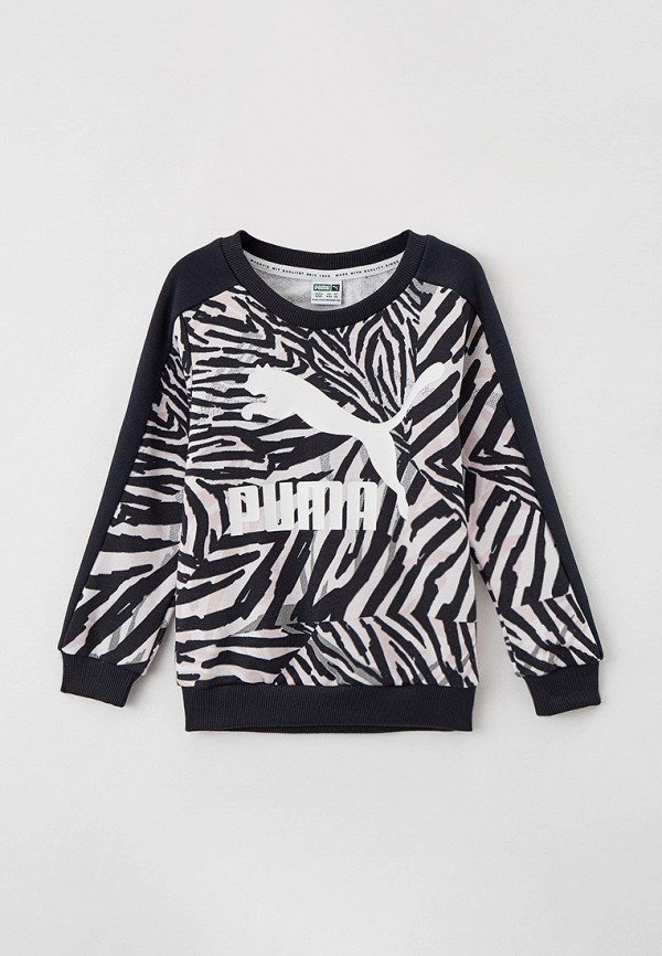 

Свитшот PUMA, Разноцветный, Classics S.Safari T7 AOP Crew TR G