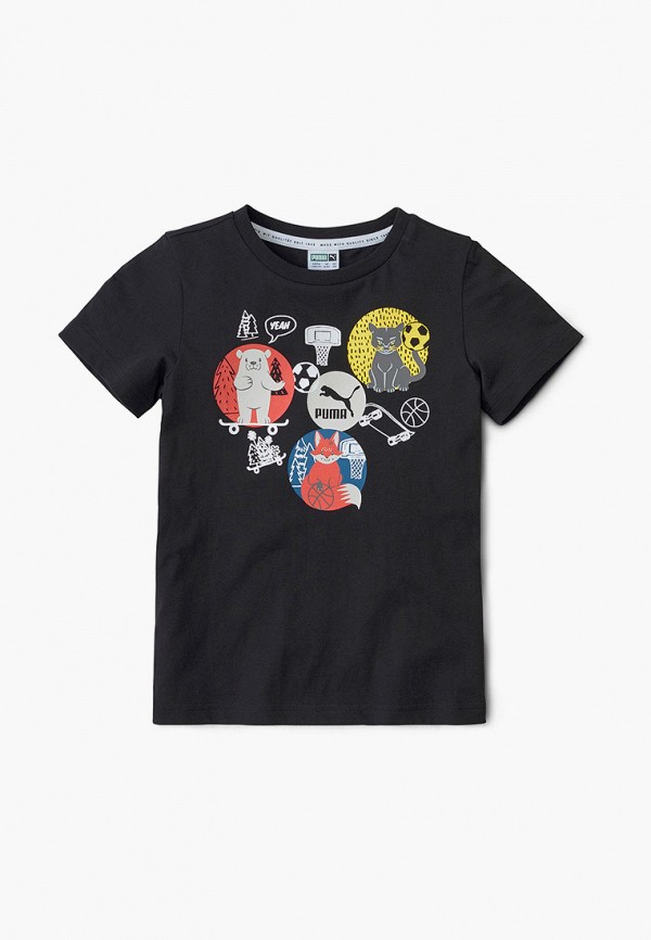 

Футболка PUMA, Черный, Animals Suede Tee