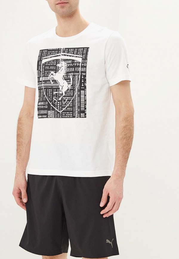 

Футболка PUMA, Ferrari Big Shield Tee, Белый