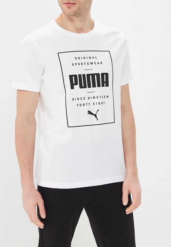 

Футболка PUMA, Box PUMA Tee, Белый