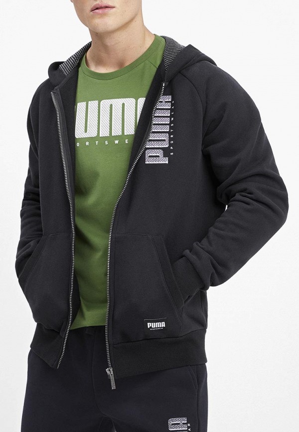 

Толстовка PUMA, Черный, Athletics FZ Hoody FL
