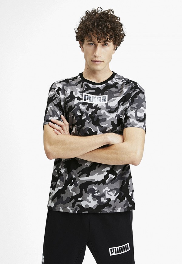 

Футболка PUMA, Серый, Rebel CAMO Tee