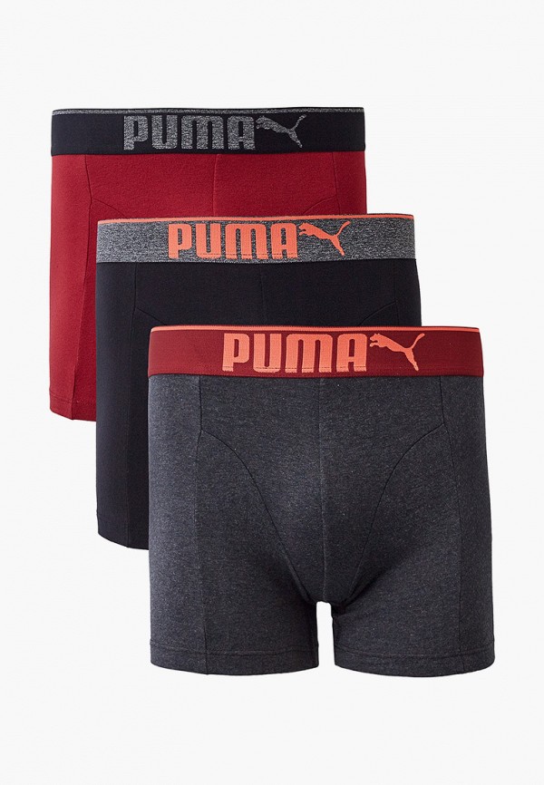 

Комплект PUMA, Разноцветный, PUMA LIFESTYLE SUEDED COTTON BOXER 3P BOX
