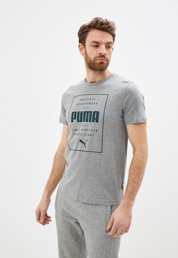 

Футболка PUMA, Серый, Box PUMA Tee