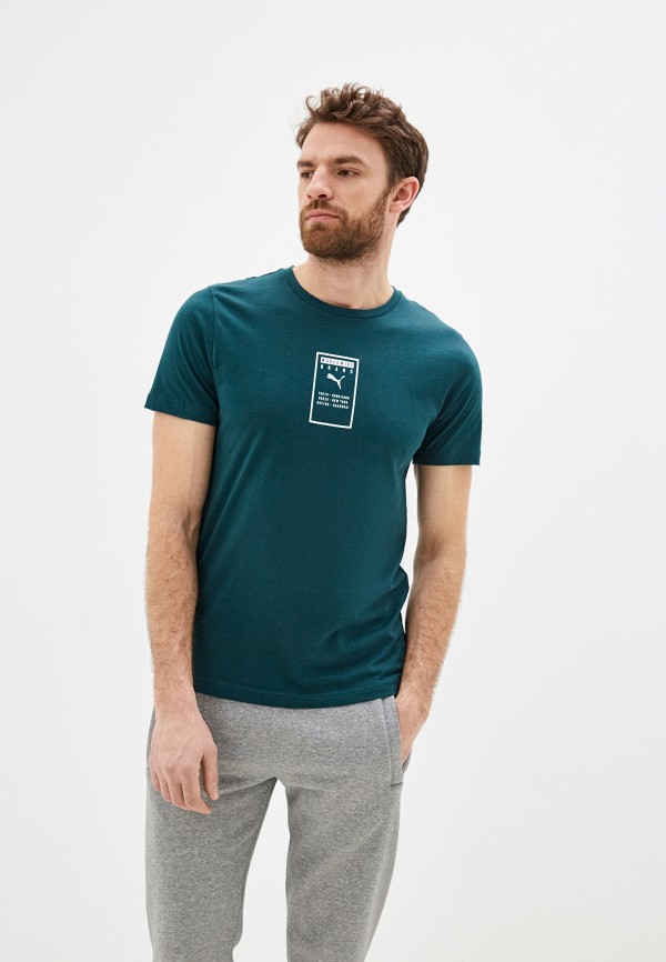 

Футболка PUMA, Зеленый, Brand Placed Tee