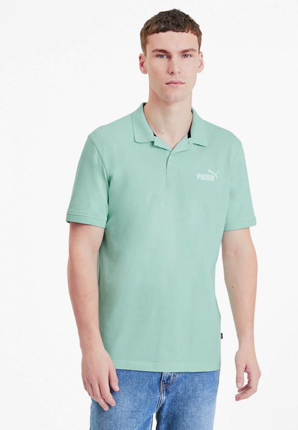 

Поло PUMA, Зеленый, Essentials Pique Polo