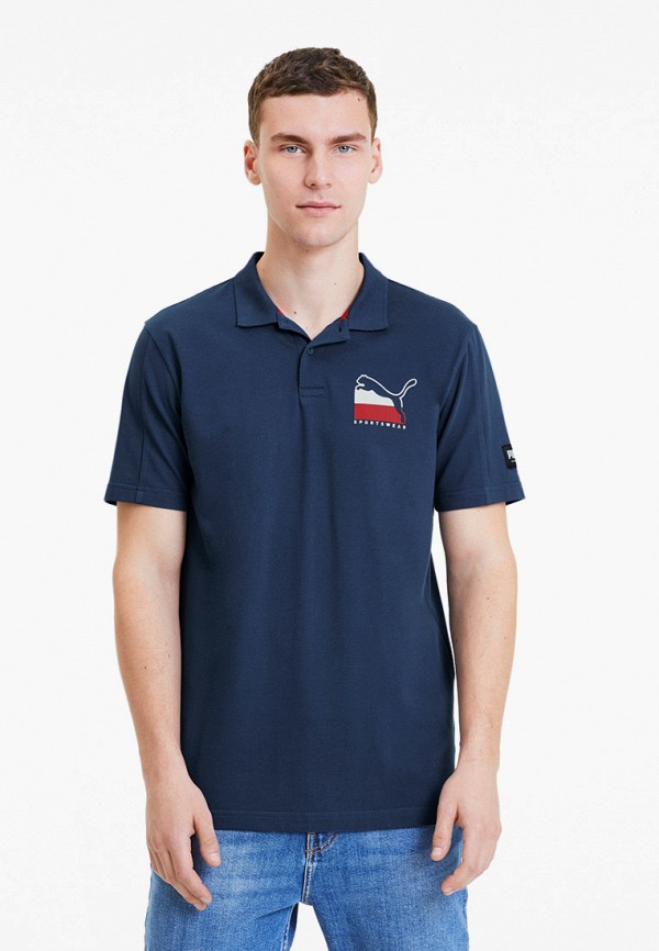 

Поло PUMA, Синий, ATHLETICS Polo