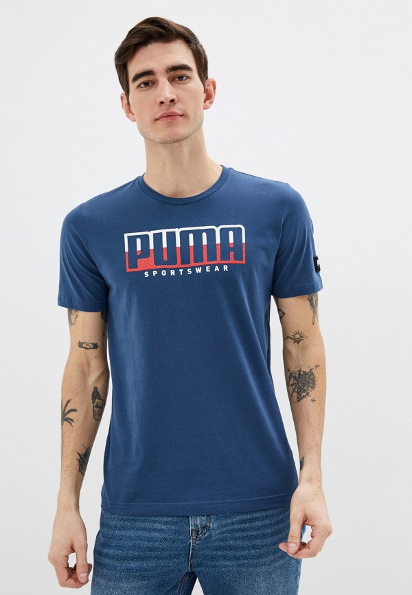

Футболка PUMA, Синий, ATHLETICS Tee Big Logo