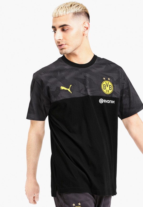 

Футболка PUMA, Черный, BVB Casuals Tee with Evonik