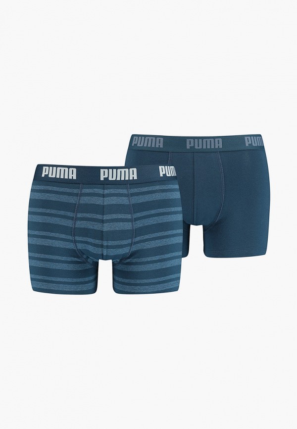 

Трусы 2 шт. PUMA, Синий, HERITAGE STRIPE BOXER 2