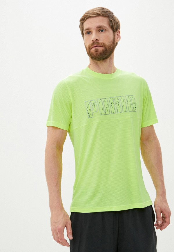 

Футболка спортивная PUMA, Желтый, Run Logo SS Tee