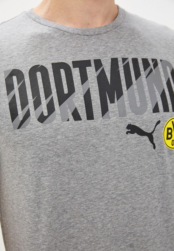 

Футболка PUMA, Серый, BVB ftblCore Wording Tee