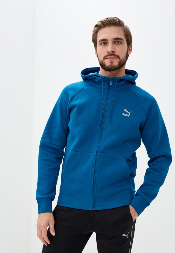 

Толстовка PUMA, Бирюзовый, Classics Tech FZ Hoodie
