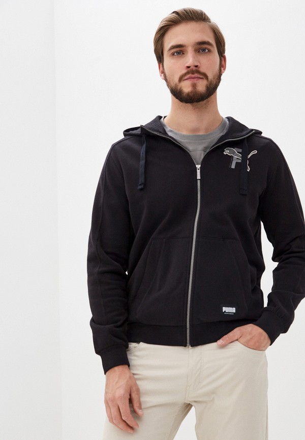 

Толстовка PUMA, Черный, ATHLETICS FZ Hoodie