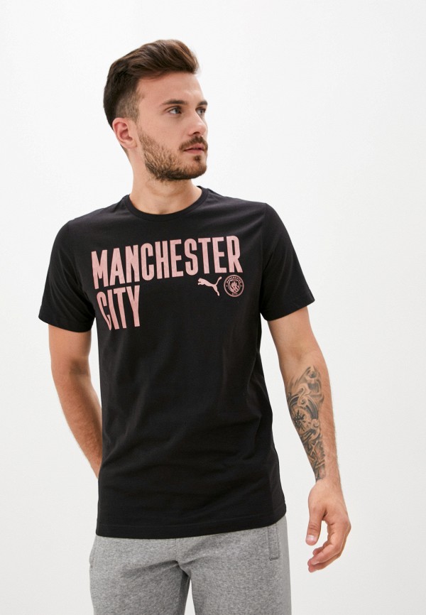

Футболка PUMA, Черный, MCFC ftblCore Wording Tee