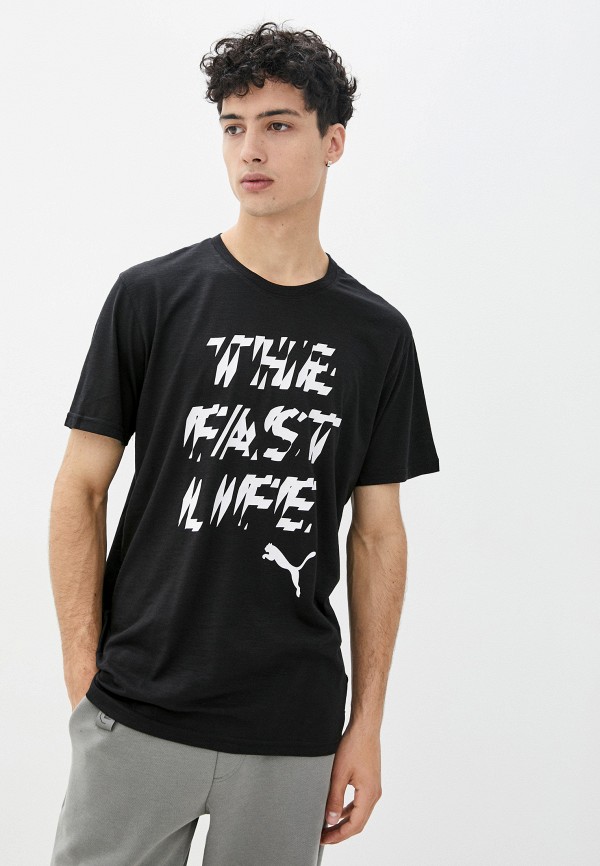 

Футболка PUMA, Черный, Performance Slogan SS Tee