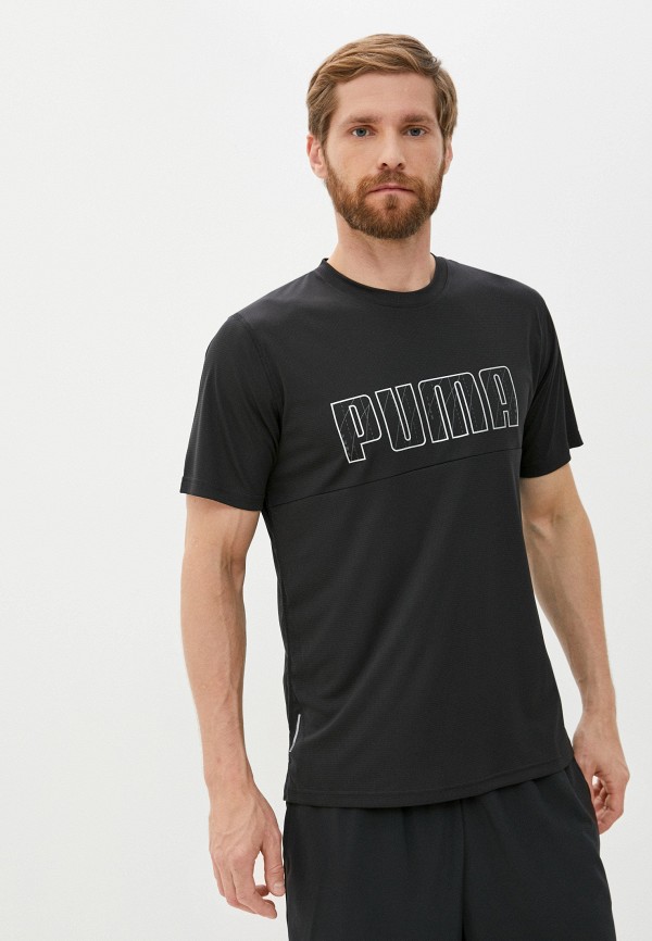 

Футболка спортивная PUMA, Черный, Run Logo SS Tee